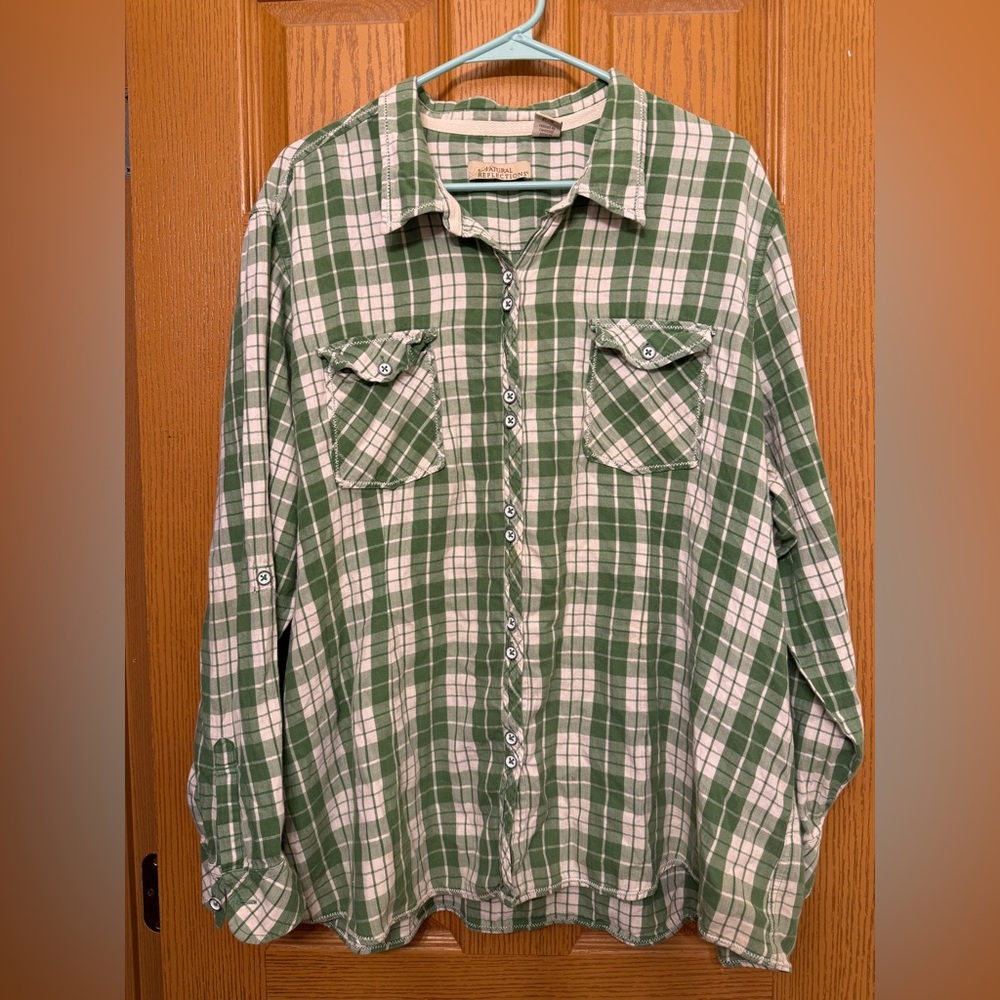 Natural Reflections 100% Cotton Plaid Flannel 3X